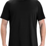 Workout Mens Shirts - Black Quick Dry Gym Short Sleeve Moisture Wicking T Shirts for Running Athletic Casual Work